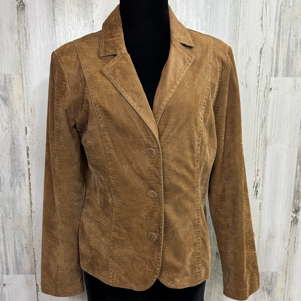 Erin London‎ Brown Mock Suede Blazer